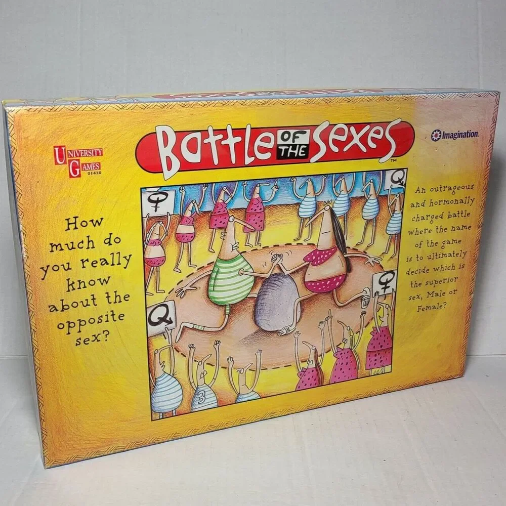Battle of the Sexes Board Game 1997 University Games Vintage